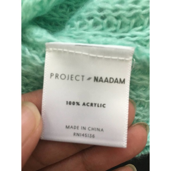 Project Naadam Open Knit Tied Sleeve Sweater M - Picture 9 of 12